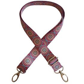 Asa bolso cinta estampada - Mandala Granate - 1 unid.  | MC0163