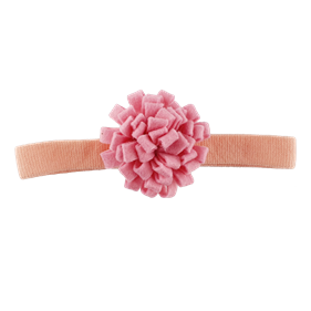 Turbante 1´5 cm. Flor fieltro.  | TU0160