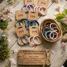 Coletero hilos trenzados - Surtido - 18 blister x 3 u   | CL0302