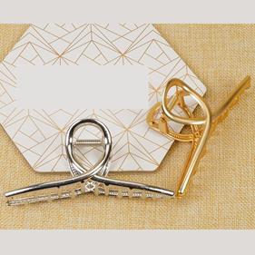 Pinza 11.5 cm. rectangular metálica - 12 unid.  | PA0174 | MAS MODELOS METÁLICOS