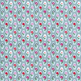 Tela popelin estampado - Celeste - 1 metro | TX0313-010