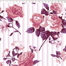 Tela algodón estampada - Colorful - Fucsia - B-FM - 1 metro  | TX2008-018