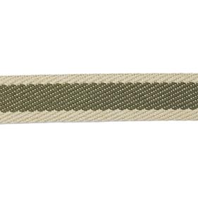 Cinta espiga rayas algodón 3 cm. - Kaki - 15 metros  | MC2134-011 | CINTA RIGIDA ESPIGA RÚSTICA