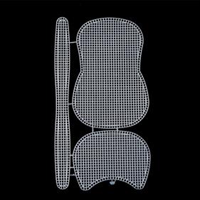 Malla plástico bolsos - 40.5 x 26.5 cm. - 3 unid.    | FR1094