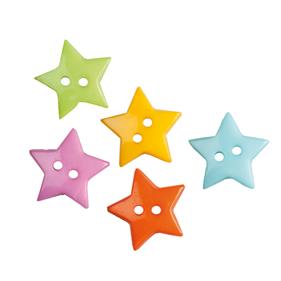 Botón plástico estrella  mm - 50 unid.  | FR1025
