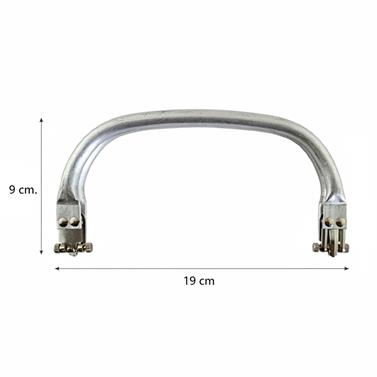 Boquilla tubular aluminio ovalada 19 x 9 cm. - 3 unid. | MC0202