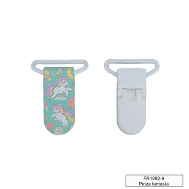 Pinza forma plástico chupetero - Pony Gris - 5 unid. | FR1082-9