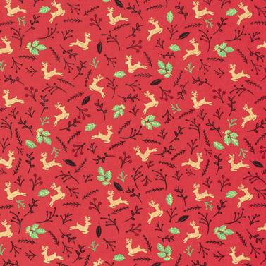 Tela algodón navidad - Rojo - 1 metro | TX22702-015