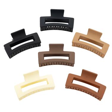 Pinza pelo rectangular 8.5 cm. - Surtido 3 - 12 unid.   | PA0189