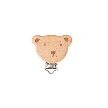 Pinza níquel + oso madera - 5 unid.   | FR2057 | MAS MODELOS PINZA + FORMA MADERA