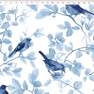 Tela algodón patchwork Colorful - B-FM - Azul - 1 metro   | TX2003-003