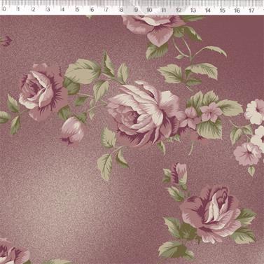 Tela algodón patchwork Cozy Home - Millyta - Granate - 1 m.  | MV2009-004