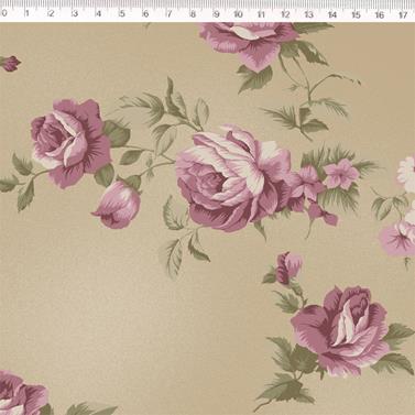 Tela algodón patchwork Cozy Home - Millyta - Beige - 1 m.  | MV2009-006