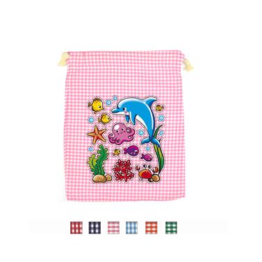 Bolsa merienda vichy estampada - 6 unid. | BL0106 | BACK TO SCHOOL