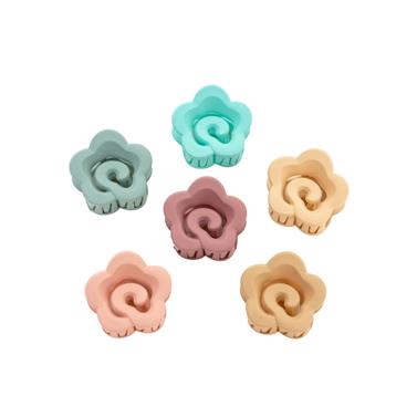 Pinza flor rosa 4 cm. - Surtido 1 - 12 unid.       | PA0204-1