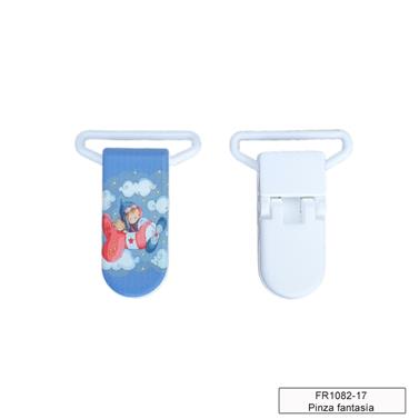 Pinza forma plástico chupetero - Avión rojo - 5 unid.   | FR1082-17