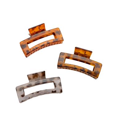 Pinza pelo rectangular 8.5 cm. - Carey - 12 unid.   | PA0190