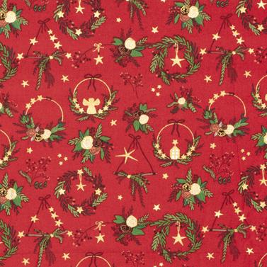 Tela algodón navidad - Rojo - 1 metro | TX22703-015