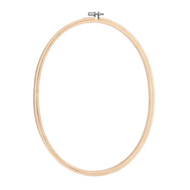Bastidor aro ovalado bamboo bordar 15.3 x 20 cm. - 5 unid. | FR2039